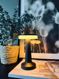 VIAMAJA LED Touch Bordlampe genopladelig - Sort New