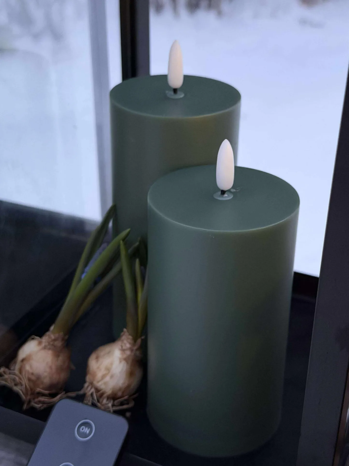 VIAMAJA LED Udendørs Bloklys - Sæt af 3 stk - Grøn Outlet