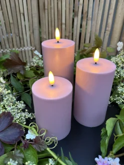 VIAMAJA LED Udendørs Bloklys sæt af 3 stk – Rosa Sale