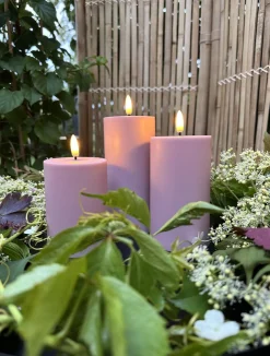 VIAMAJA LED Udendørs Bloklys sæt af 3 stk – Rosa Sale