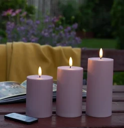 VIAMAJA LED Udendørs Bloklys sæt af 3 stk – Rosa Sale