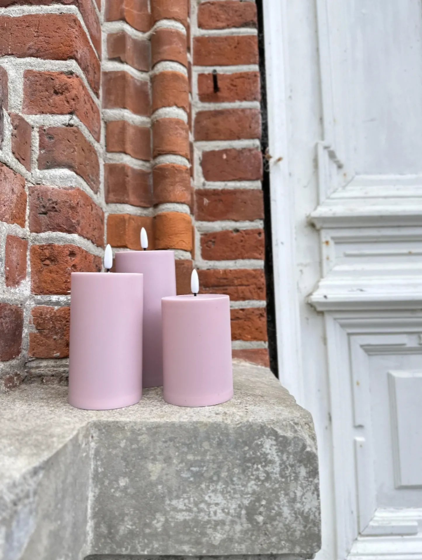 VIAMAJA LED Udendørs Bloklys sæt af 3 stk – Rosa Sale