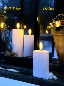 VIAMAJA LED Udendørs Bloklys Sæt af 3 stk - Hvid Outlet