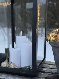 VIAMAJA LED Udendørs Bloklys Sæt af 3 stk - Hvid Outlet