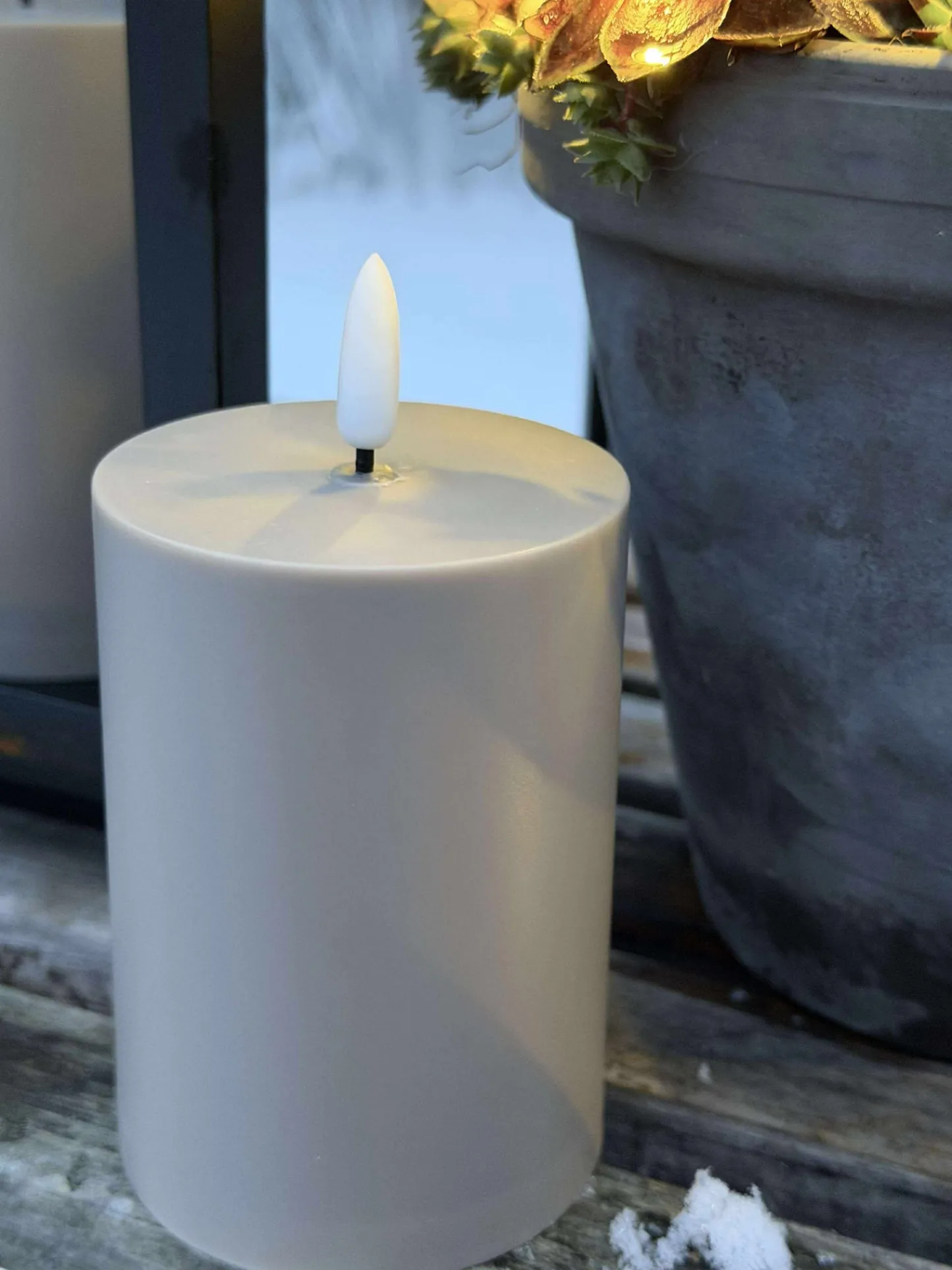 VIAMAJA LED Udendørs Bloklys sæt af 3 stk – Sand Best