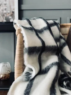 VIAMAJA Lækker varm plaid - Grå tern New