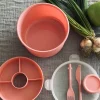 VIAMAJA Lunchbox m. dressing kop - Rosa Hot