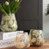 VIAMAJA Lysestage - Glas med blomster - flere størrelser Best