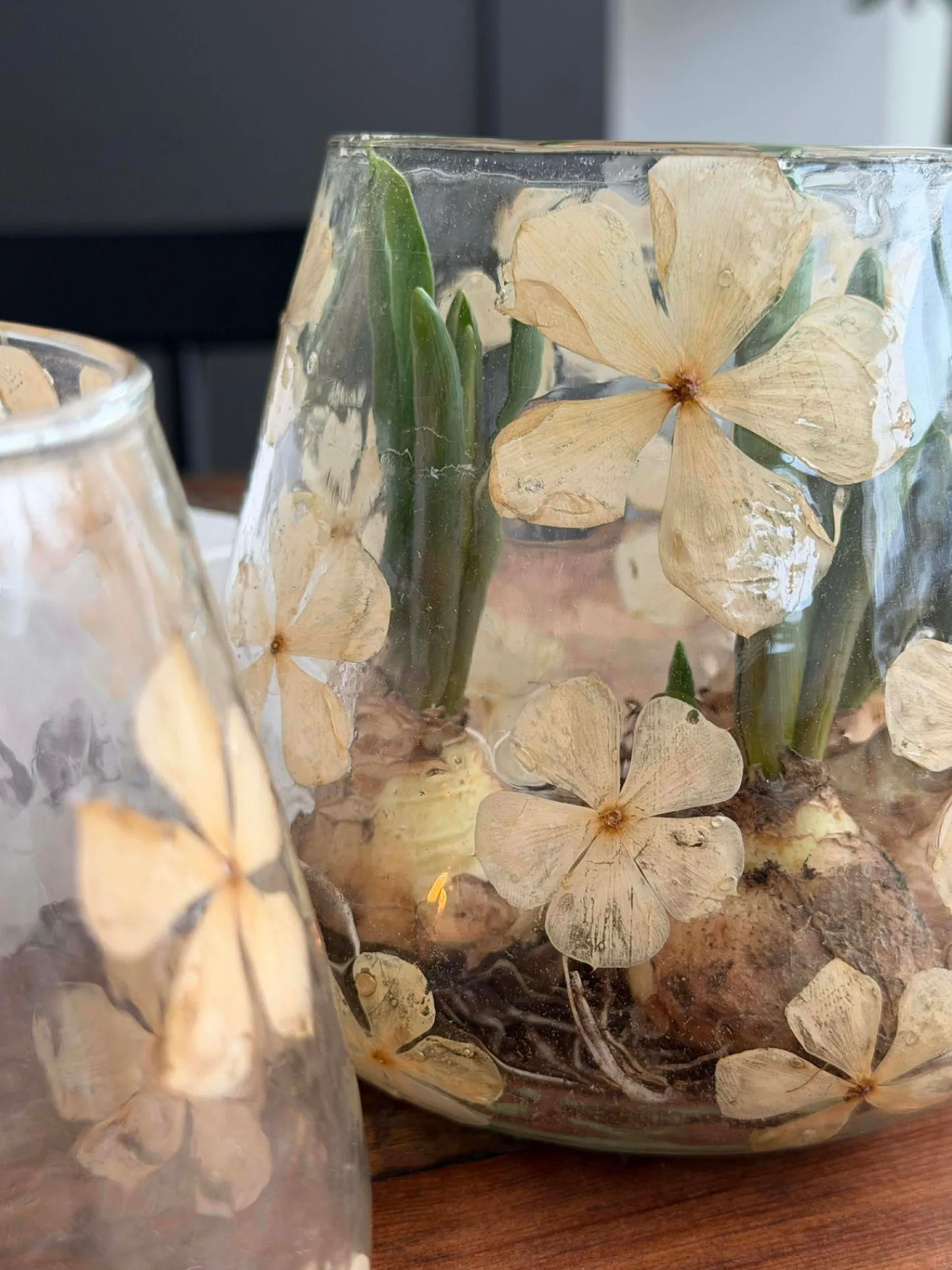 VIAMAJA Lysestage - Glas med blomster - flere størrelser Best