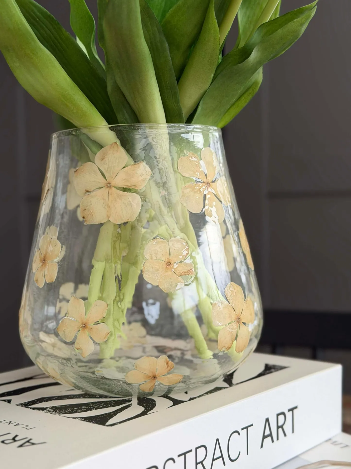 VIAMAJA Lysestage - Glas med blomster - flere størrelser Best