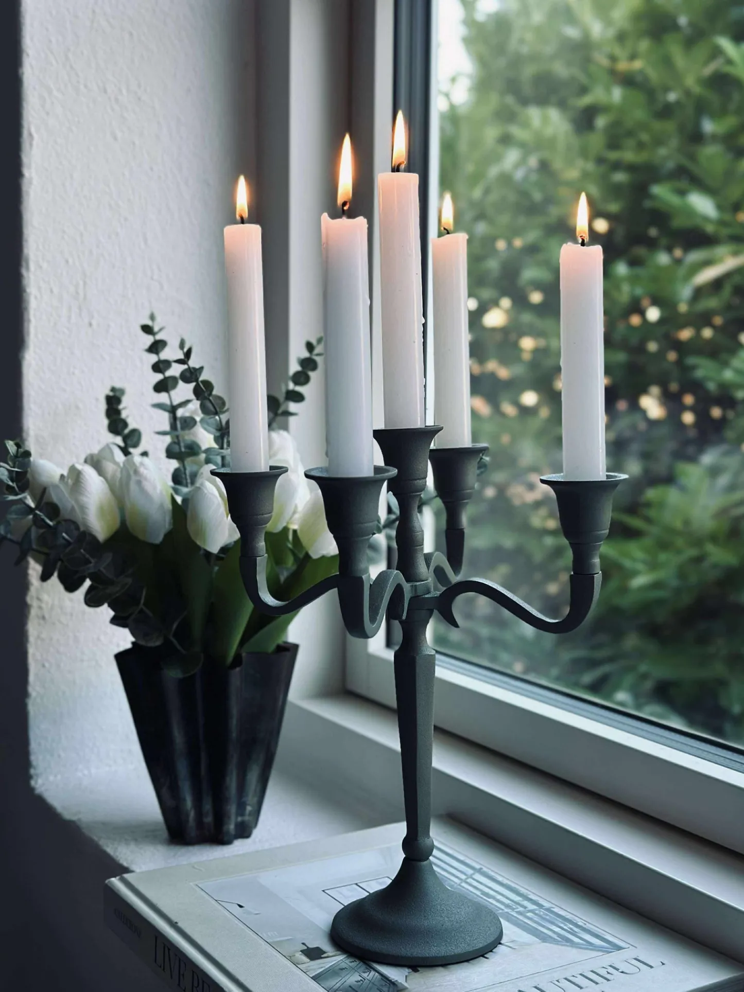 VIAMAJA Lysestage Alu Salvie - 5 armet Hot
