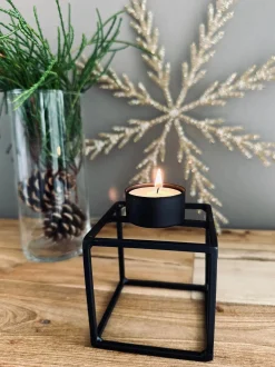 VIAMAJA Lysestage fyrfadslys Black Nora Outlet