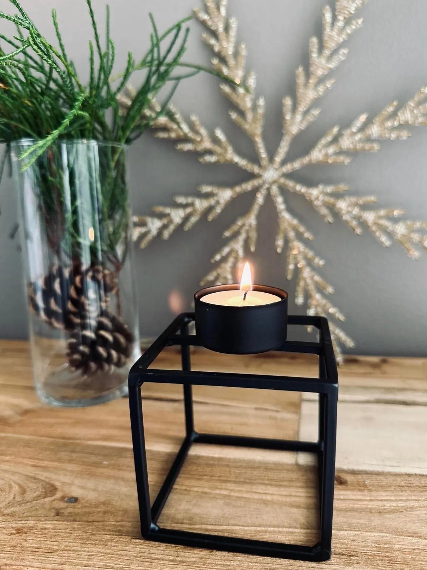 VIAMAJA Lysestage fyrfadslys Black Nora Outlet