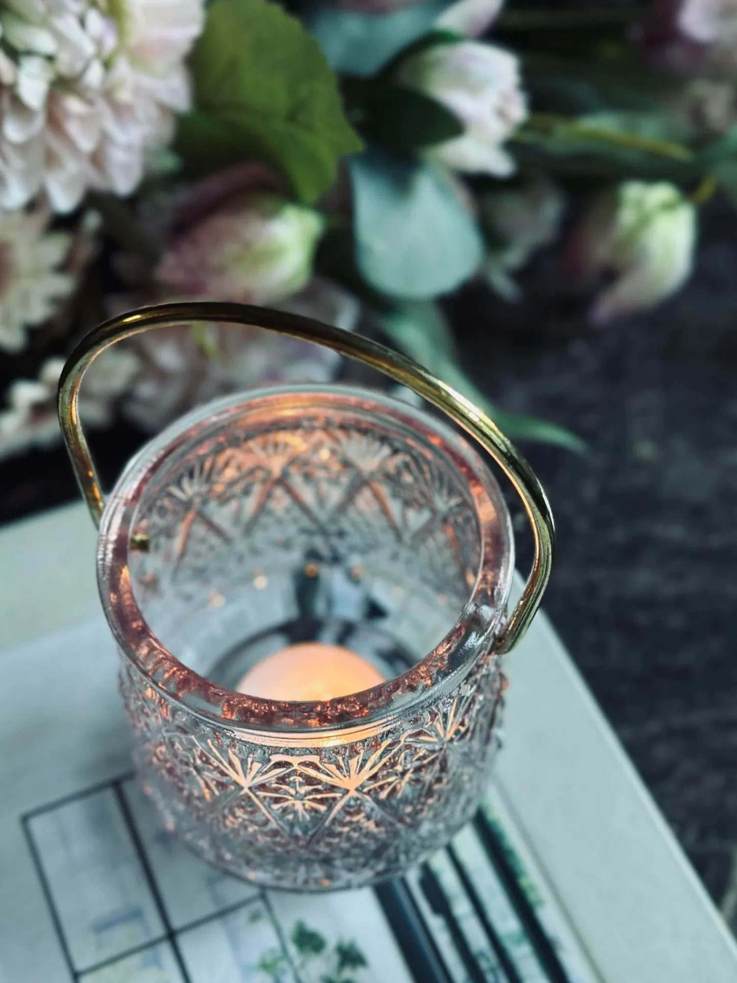 VIAMAJA Lysestage lanterne - Rosa Sale
