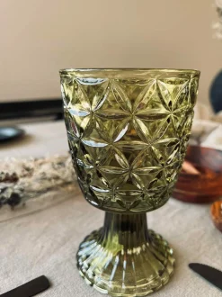 VIAMAJA Lysestage Pokal - Grøn glas