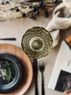 VIAMAJA Lysestage Pokal - Grøn glas