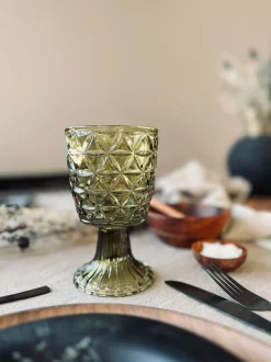 VIAMAJA Lysestage Pokal - Grøn glas