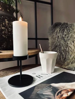 VIAMAJA Lysestage sæt til bloklys – Black Liva Discount