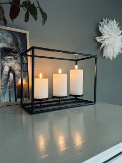 VIAMAJA Lysestage til 3 bloklys - Black