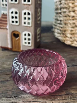 VIAMAJA Lysestage til fyrfadslys Diamond - Pink Discount