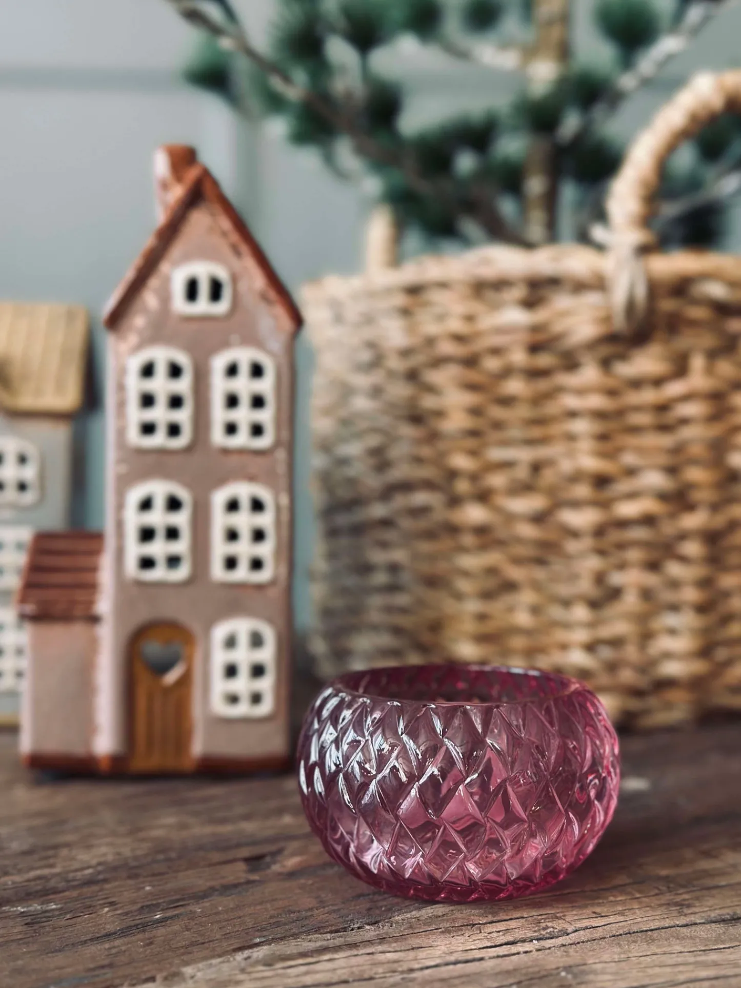 VIAMAJA Lysestage til fyrfadslys Diamond - Pink Discount