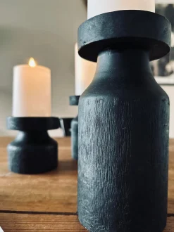 VIAMAJA Lysestage wood til bloklys 20cm Sale