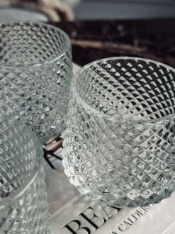 VIAMAJA Lysestager i klar glas - Sæt af 3 stk. Best