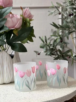 VIAMAJA Lysestager Tulipaner 3stk. Hot