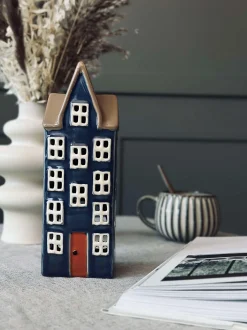 VIAMAJA Lyshus Keramik - Blå Online