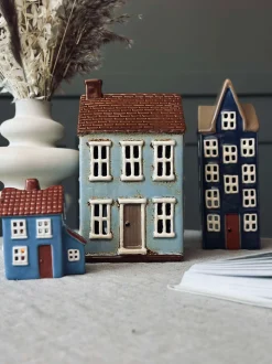 VIAMAJA Lyshus Keramik - Dusty blue Online
