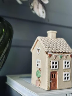 VIAMAJA Lyshus med flagranke - Keramik Sale