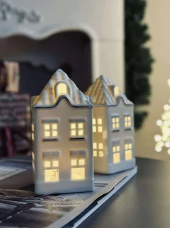 VIAMAJA Lyshus med led - Porcelæn