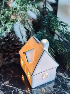 VIAMAJA Lyshus med led lys - Porcelæn Sale