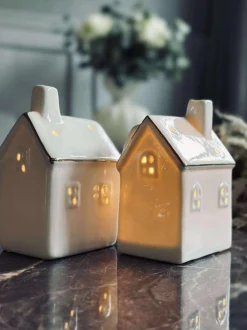 VIAMAJA Lyshus med led lys - WHITE MIX Discount