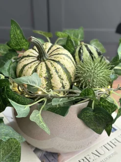 VIAMAJA Lyskæde med grønne efeublade - 290cm Discount