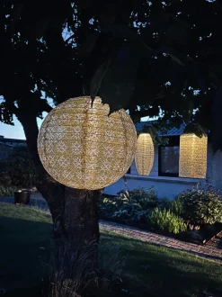 VIAMAJA Lyskugle med solceller - SUMMER GOLD Outlet