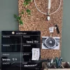 VIAMAJA Magnetisk ugetavle 45x45 cm Sort glas New