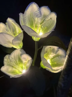 VIAMAJA Magnolia med solceller - Hvid Clearance