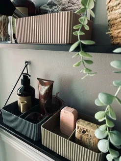 VIAMAJA Makeup organiser med opdeling – Grå