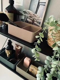 VIAMAJA Makeup organiser med opdeling – Rosa New