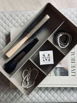 VIAMAJA Makeup organiser med rumopdeling - Taupe New