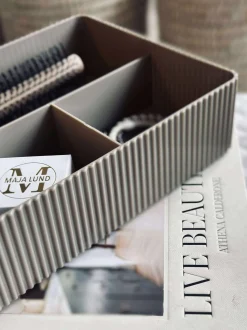 VIAMAJA Makeup organiser med rumopdeling - Taupe New