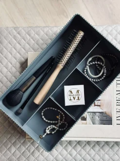 VIAMAJA Makeup organiser med rumopdeling - Grå Discount
