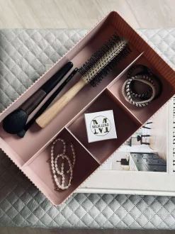 VIAMAJA Makeup organiser med rumopdeling - Rosa Best