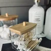 VIAMAJA Makeup organizer - Akryl med bambuslåg New