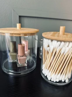 VIAMAJA Makeup organizer i akryl - 200 vatpinde