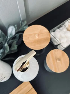VIAMAJA Makeup organizer i akryl - 200 vatpinde