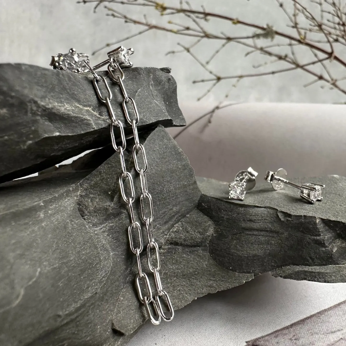 VIAMAJA Mix box m. 4 øreringe - Jessica Sterling silver Online