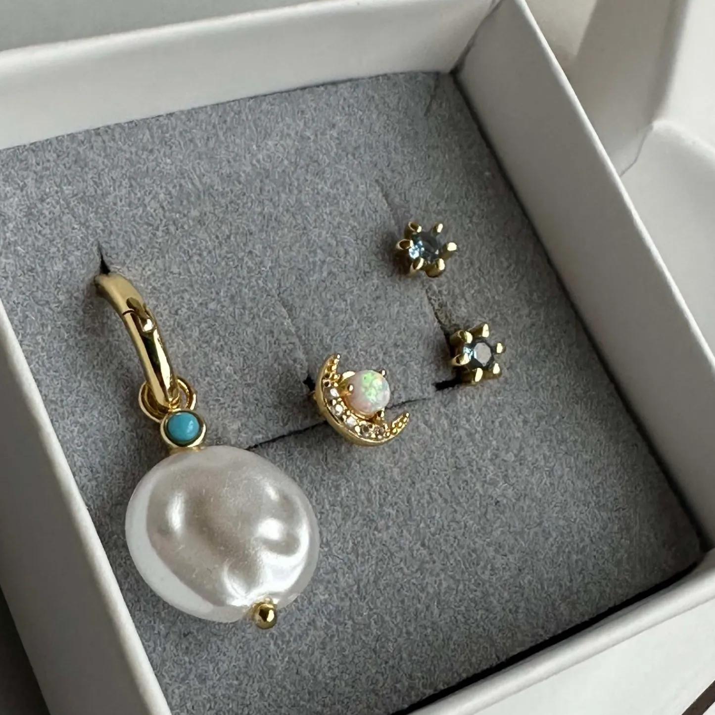 VIAMAJA Mix box OLYMPIA med 4 øreringe - Sterling Silver