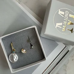 VIAMAJA Mix box OLYMPIA med 4 øreringe - Sterling Silver